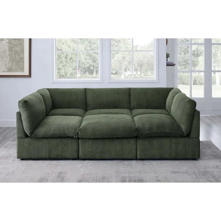 Priyen 98″ Wide Symmetrical Modular Corner Sectional - Image 9