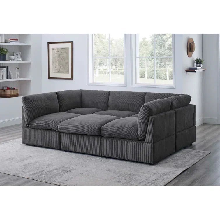 Priyen 98″ Wide Symmetrical Modular Corner Sectional - Image 14