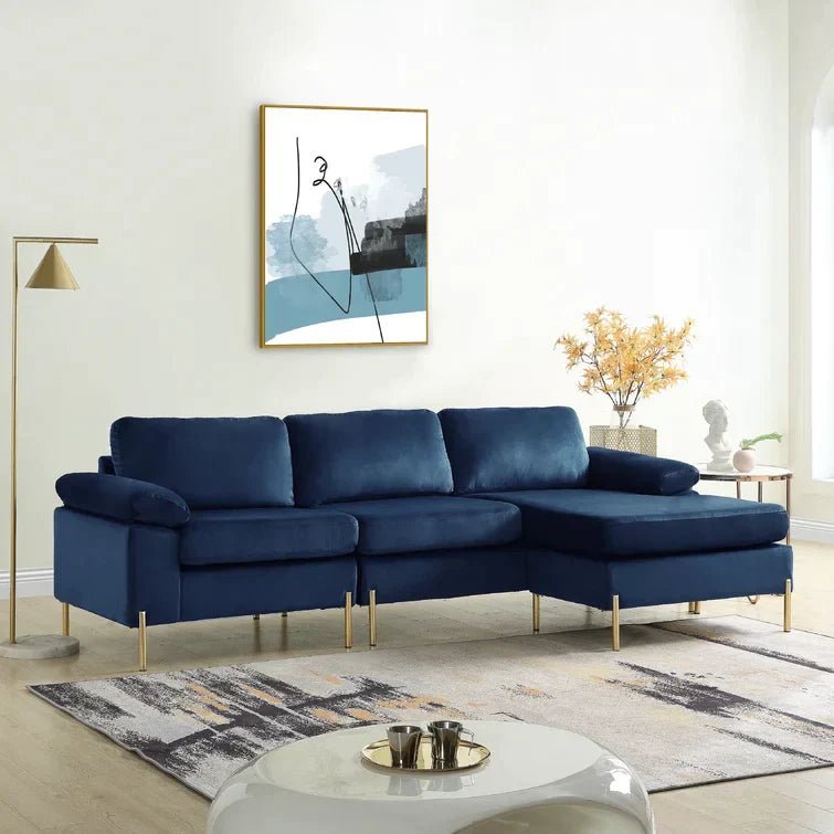 Lian 2 – Piece Velvet Sectional - Image 17