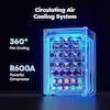 20.3in. Digital Control 45-Bottle Wine Cooler in Black,Cellar Cooling Unit