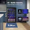 22 Bottle Wine Fridge, 2.6 Cu. ft. Wine Refrigerator with Glass Door and Touch Controls, Black - Image 6