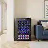 22 Bottle Wine Fridge, 2.6 Cu. ft. Wine Refrigerator with Glass Door and Touch Controls, Black - Image 4