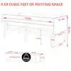 1 in. L x 31 in. W Large Cedar Wood Raised Garden Bed Outdoor with Legs and Liner - Image 6