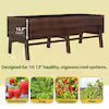 1 in. L x 31 in. W Large Cedar Wood Raised Garden Bed Outdoor with Legs and Liner - Image 5