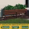1 in. L x 31 in. W Large Cedar Wood Raised Garden Bed Outdoor with Legs and Liner - Image 7