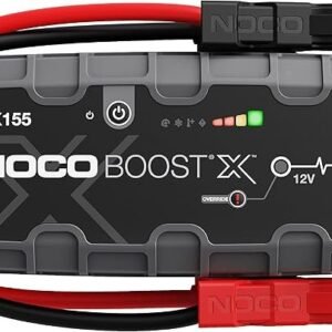 NOCO Boost X GBX155: 4250A UltraSafe Jump Starter – 12V Lithium Battery Booster Pack, Portable Jump Box, Power Bank & Jumper Cables – for 10.0L Gas and 8.0L Diesel Engines