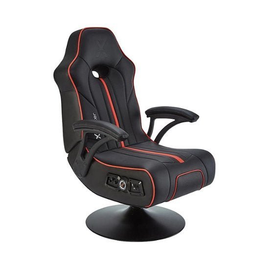 X Rocker – Torque Bluetooth Audio Pedestal Gaming Chair with Subwoofer and Vibration – Black