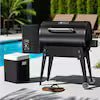 456 sq. in. Wood Pellet Grill and Smoker BBQ with PID Auto Temperature Control, Folding Legs for Patio or RV in Black - Image 2