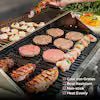 4-Burner Propane Gas Grill in Stainless with LED Controls, Side and Side Sear Burners - Image 4