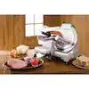 Cast Aluminum Electric Meat Slicer, 330W with Straight Blade